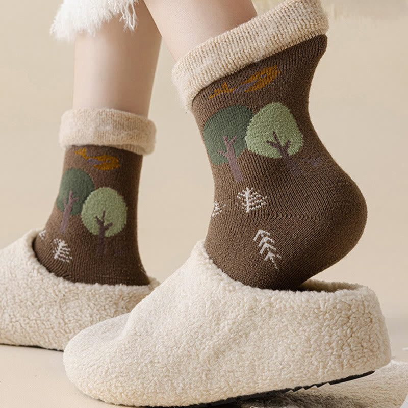Plusock Cute Cartoon Quarter Socks(5 Pairs) - image 8
