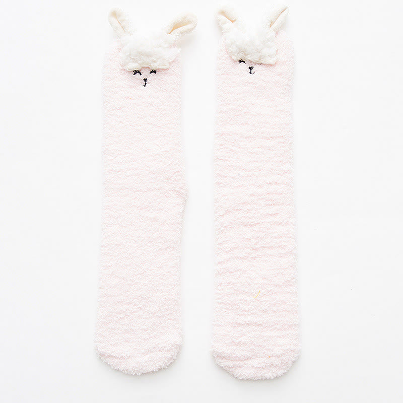 Plusock Cute Zoom Quarter Socks(2 Pairs) - Rabbit - EU36-40(US3-7) - image 8