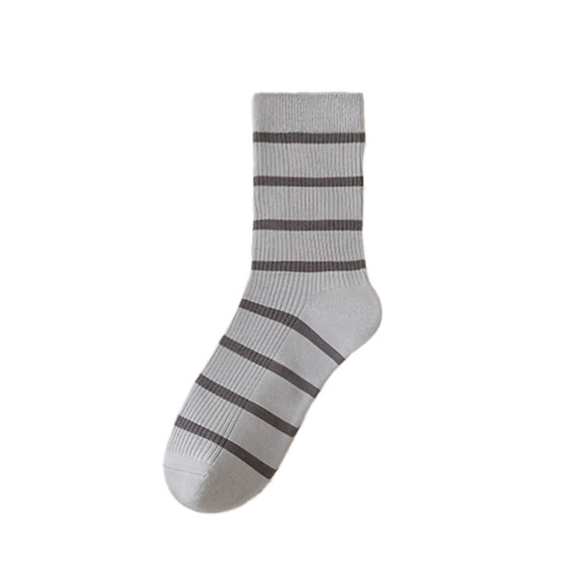 Plusock Plus Size Soft Sweat Absorbent Quarter Socks(5 Pairs) - Light Gray - EU39-44(US6-10) - image 7