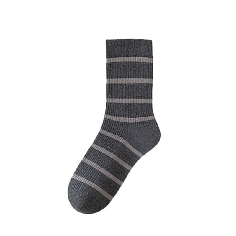 Plusock Plus Size Soft Sweat Absorbent Quarter Socks(5 Pairs) - Dark Grey - EU39-44(US6-10) - image 9