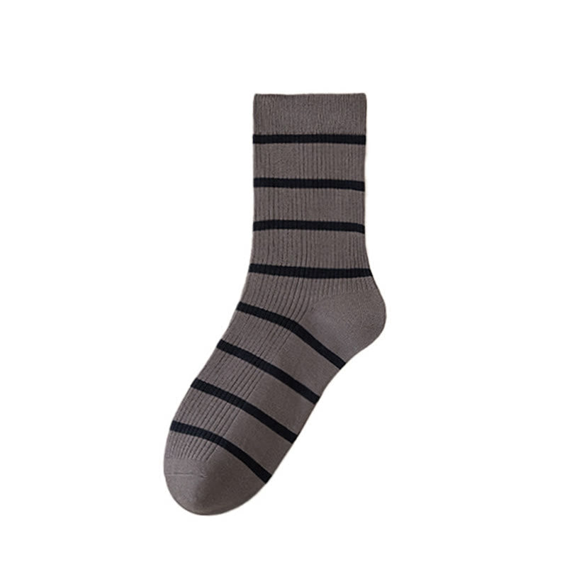 Plusock Plus Size Soft Sweat Absorbent Quarter Socks(5 Pairs) - Grey - EU39-44(US6-10) - image 6