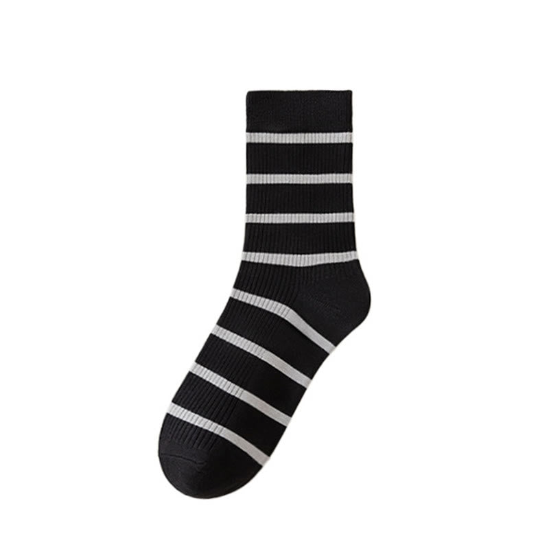 Plusock Plus Size Soft Sweat Absorbent Quarter Socks(5 Pairs) - Black - EU39-44(US6-10) - image 8