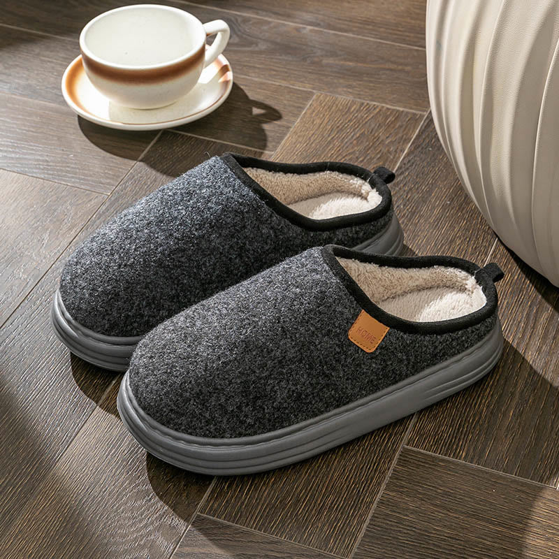 Plusock Plus Size Dense Slippers - Black - EU49-50(US14-15) - image 10