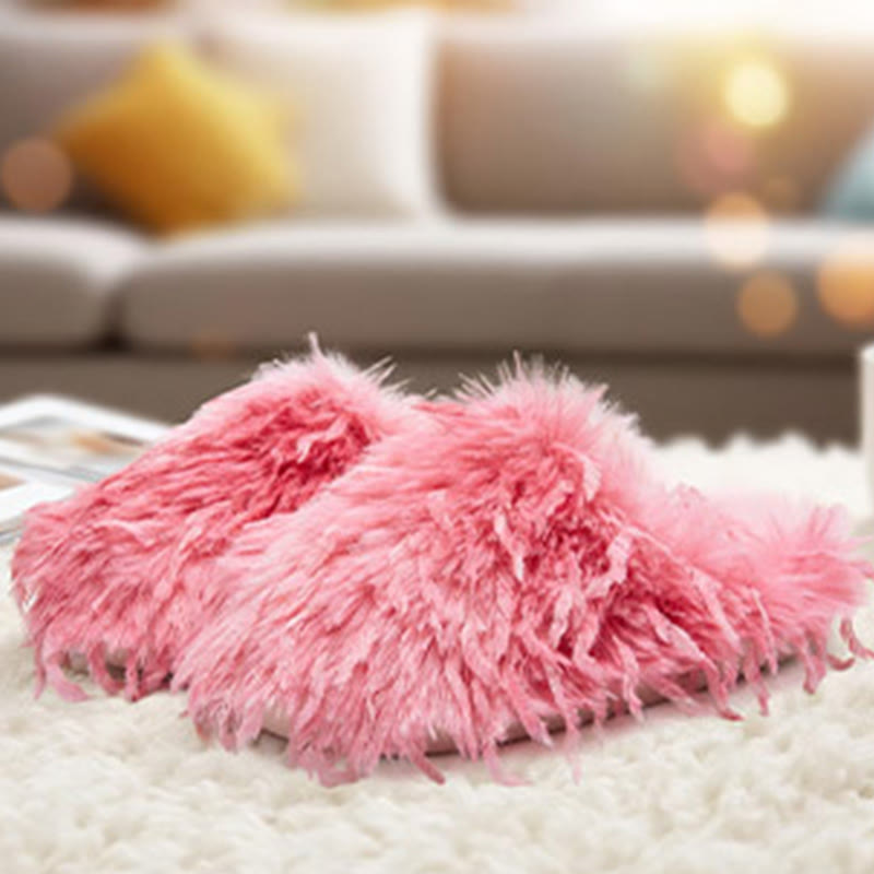 Plusock Plus Size Fluffy Fur Slippers - image 7