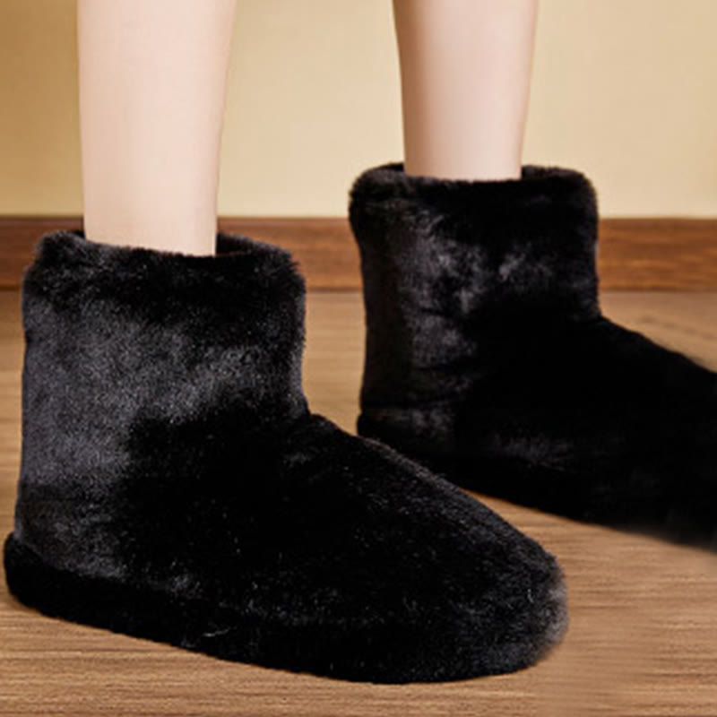 Plusock Plus Size Plush Mid Tube Slippers - image 5
