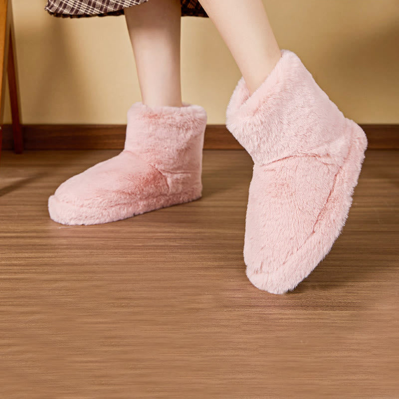 Plusock Plus Size Plush Mid Tube Slippers - image 2