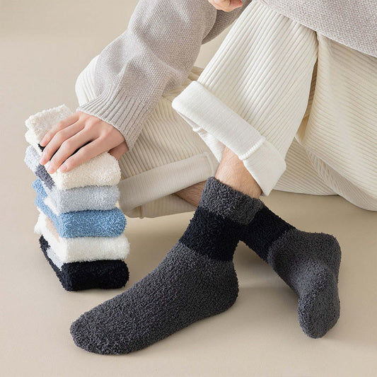 Plusock Plus Size Coral velvet Quarter Socks(6 Pairs) - image 0