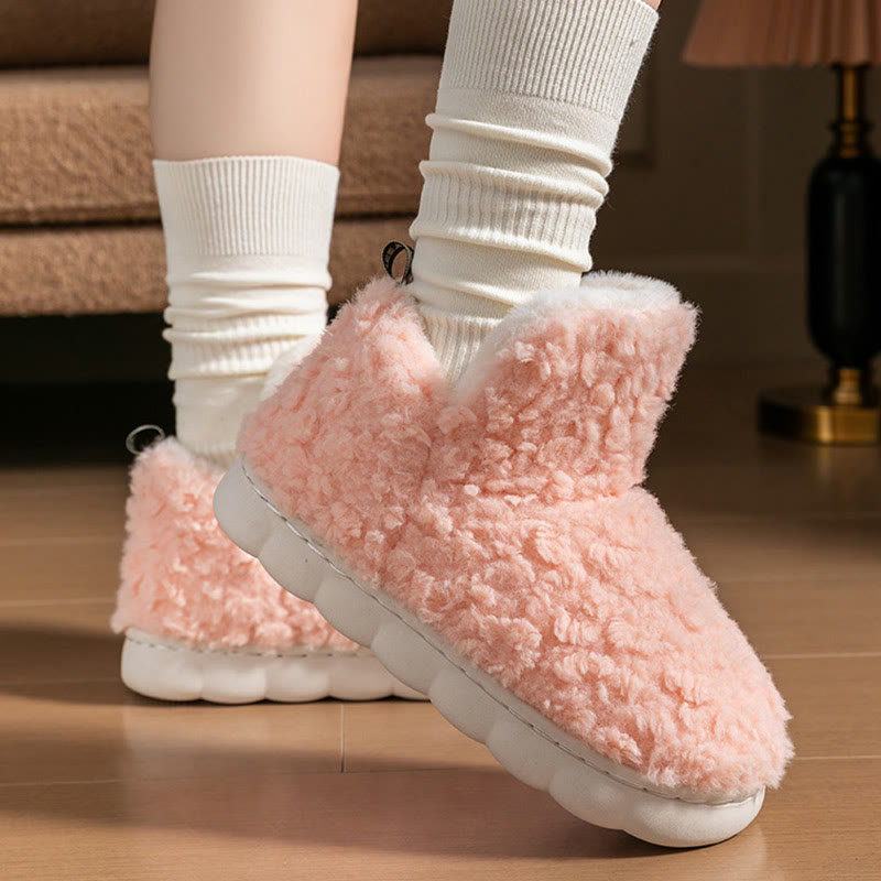 Plusock Plus Size Simple High Top Slippers - image 2