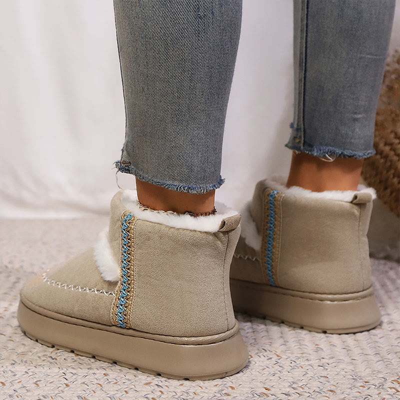 Plusock Plus Size Lace Ethnic Style Slippers Boots - image 10