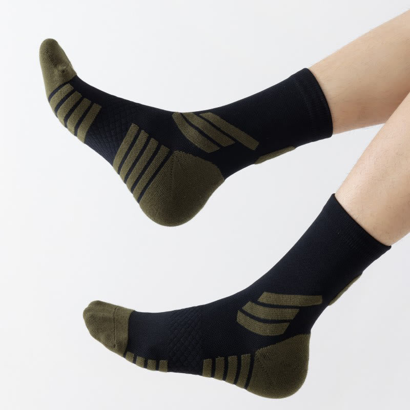 Plusock Plus Size Basketball Quarter Compression Socks(5 Pairs) - image 1