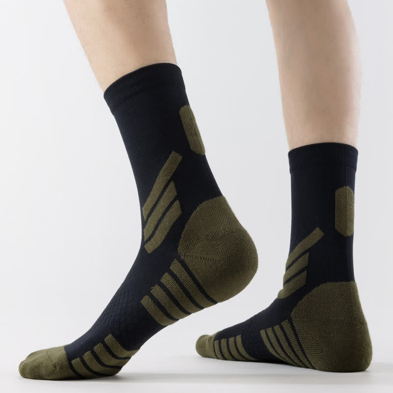 Plusock Plus Size Basketball Quarter Compression Socks(5 Pairs) - image 2