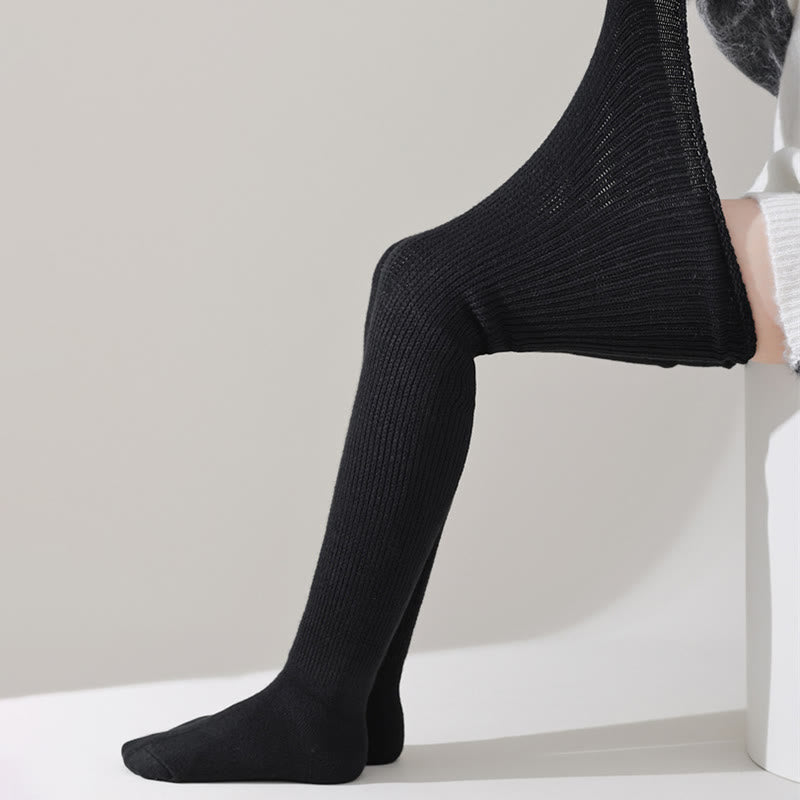 Plusock Plus Size Loose Cotton Thigh High Socks - image 4