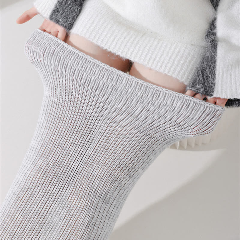 Plusock Plus Size Loose Cotton Thigh High Socks - image 17