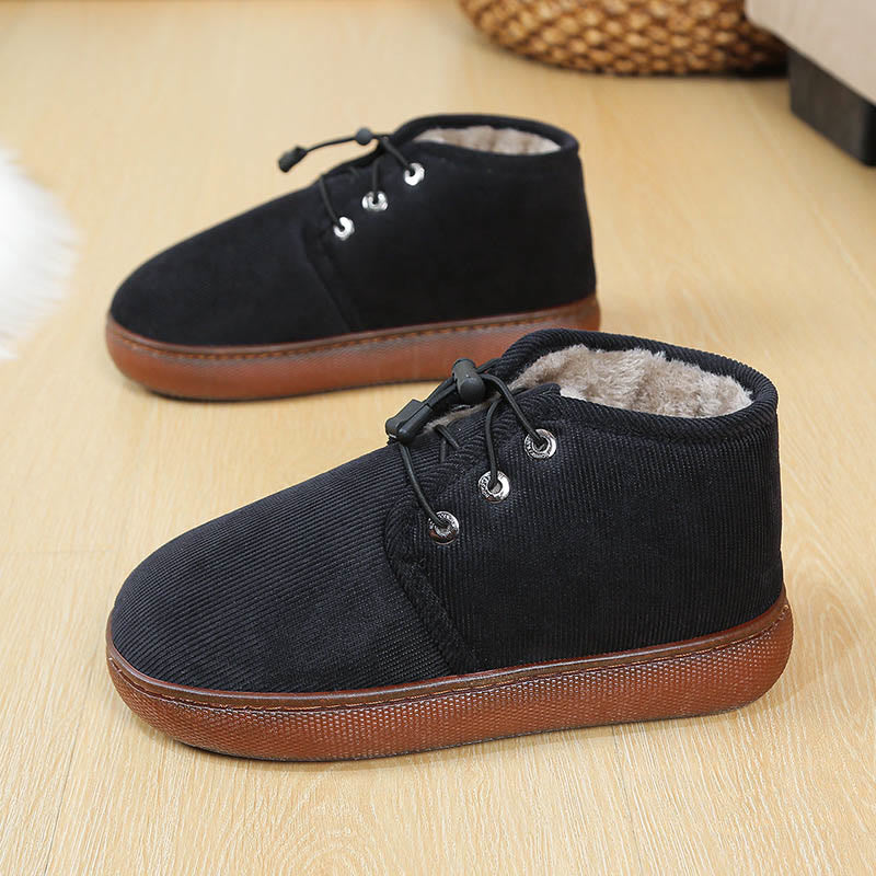 Plusock Plus Size Stay Warm Slippers - Black - EU46-47(US12-12.5) - image 15