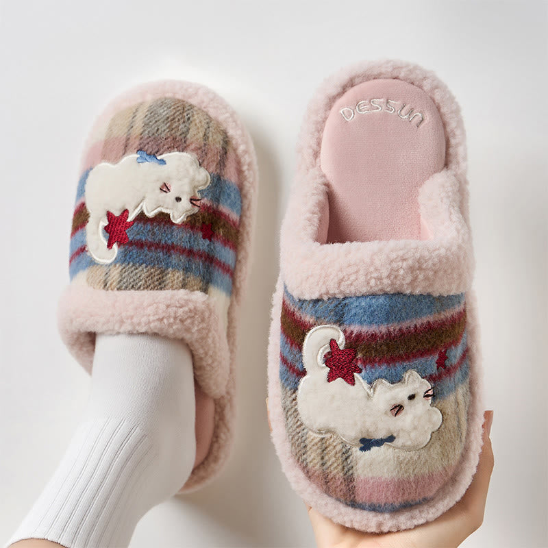 Plusock Plus Size Cute Cat Slippers - Pink - EU43-44(US9-10) - image 8