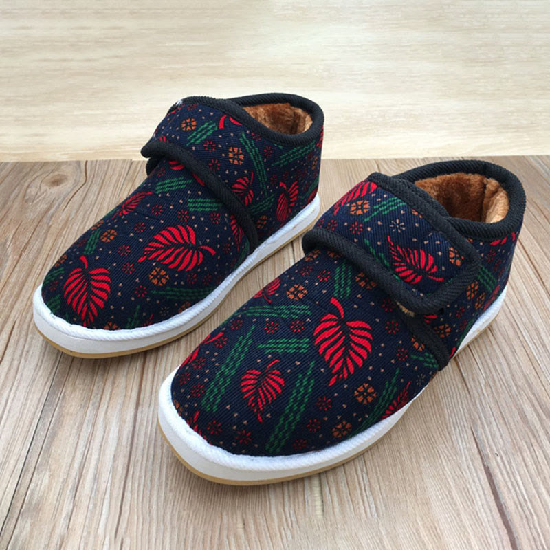 Plusock Plus Size Flower Plant Leopard Print Slippers - image 10