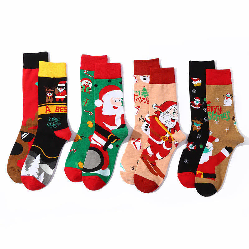 Plusock Funny Odd Quarter Socks(4 Pairs) - Multicolor B - EU36-43(US3-9) - image 13