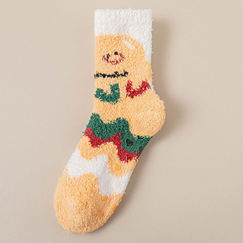 Plusock Non Shedding Coral Fleece Slipper Socks - Yellow - EU36-40(US3-7) - image 13