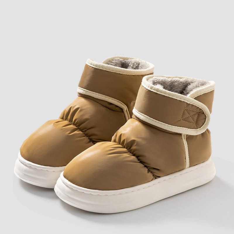 Plusock Plus Size Warm High Top Slippers - Coffee - EU44-45(US9-10) - image 11