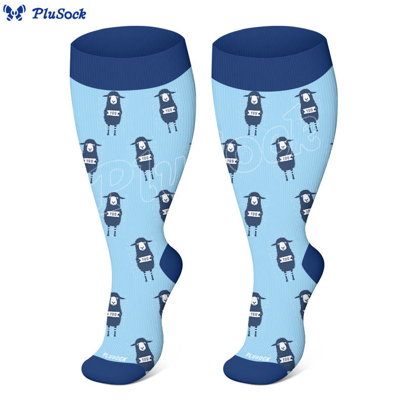 Plusock Plus Size Praise Jesus Compression Socks(3 Pairs) - image 7