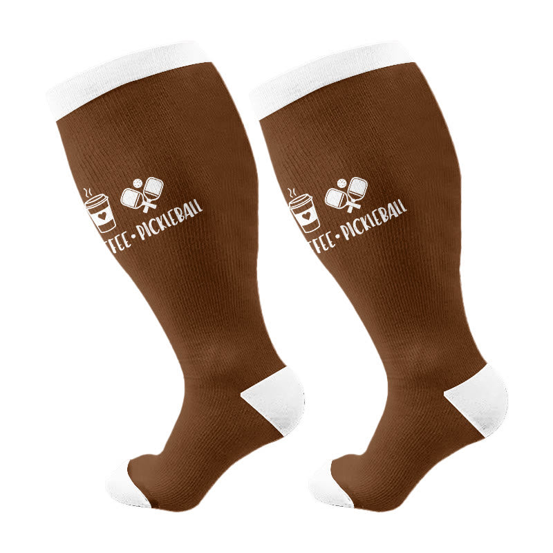 Plusock Plus Size Jesus Fills My Cup Compression Socks(3 Pairs) - D(1 Pair) - 4XL - image 13