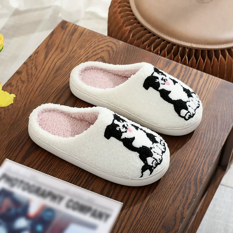 Plusock Plus Size Border Collie Slippers - image 5
