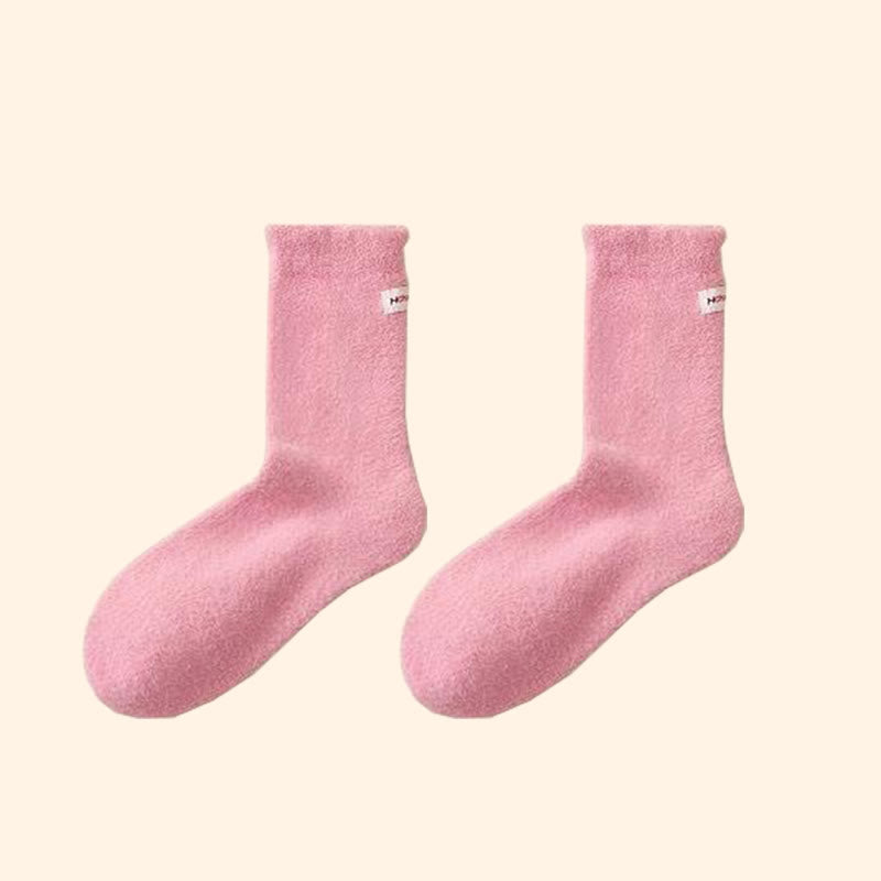 Plusock Flexible Soft Sleep Socks(3 Pairs) - Pink - EU36-43(US3-9) - image 13