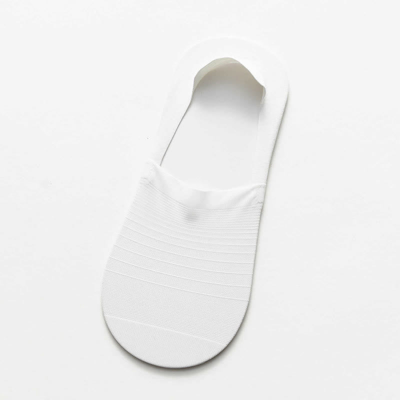 Plusock Ice Silk No Show Socks(5 Pairs) - White - EU38-43(US5-9) - image 14