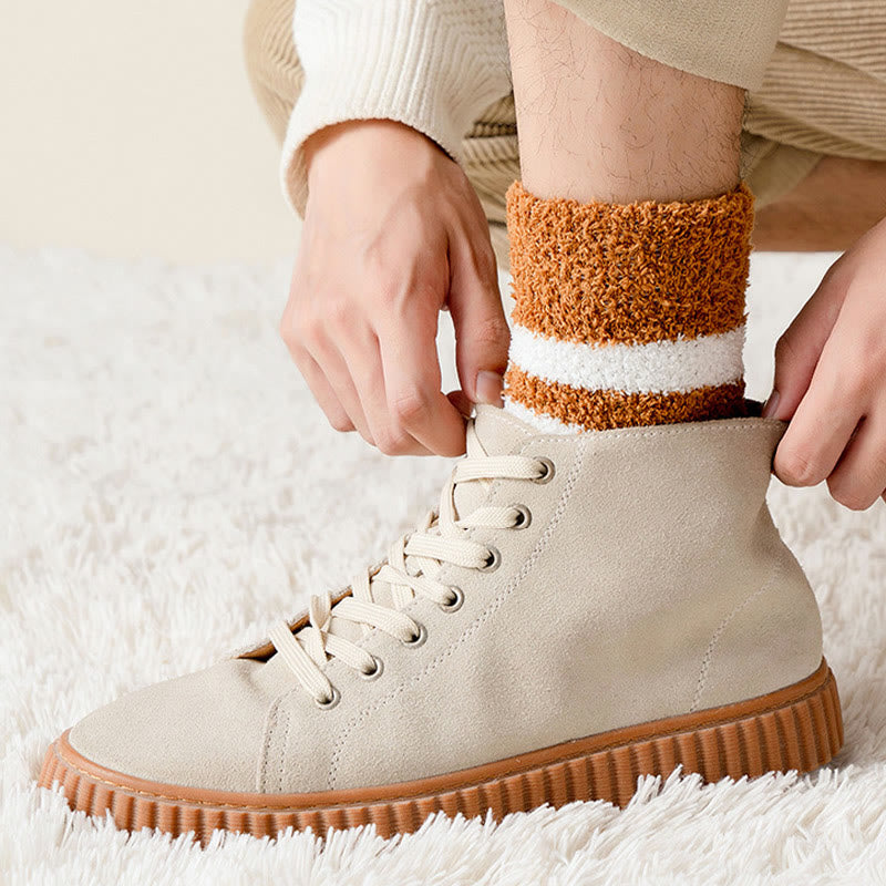 Plusock Soft Wide Stripes Quarter Socks(5 Pairs) - image 13