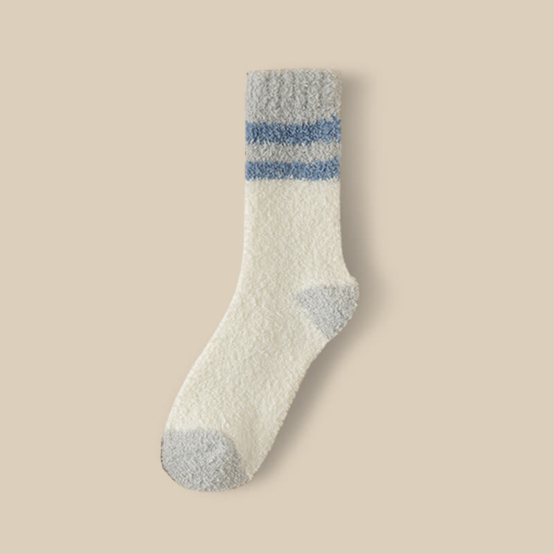 Plusock Fleece Winter Quarter Socks(7 Pairs) - White - EU39-44(US6-10) - image 17