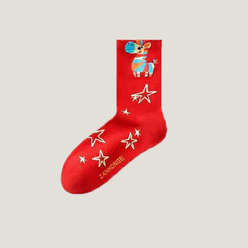 Plusock Rainbow Horse Quarter Socks(6 Pairs) - image 16