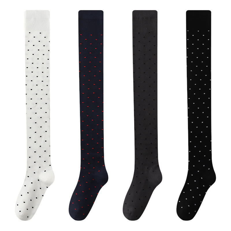 Plusock Polka Dots Thigh High Socks(2 Pairs) - image 15