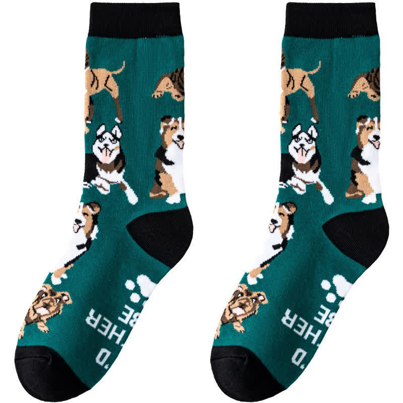 Plusock Cute Cartoon Animal Quarter Socks(3 Pairs) - image 3