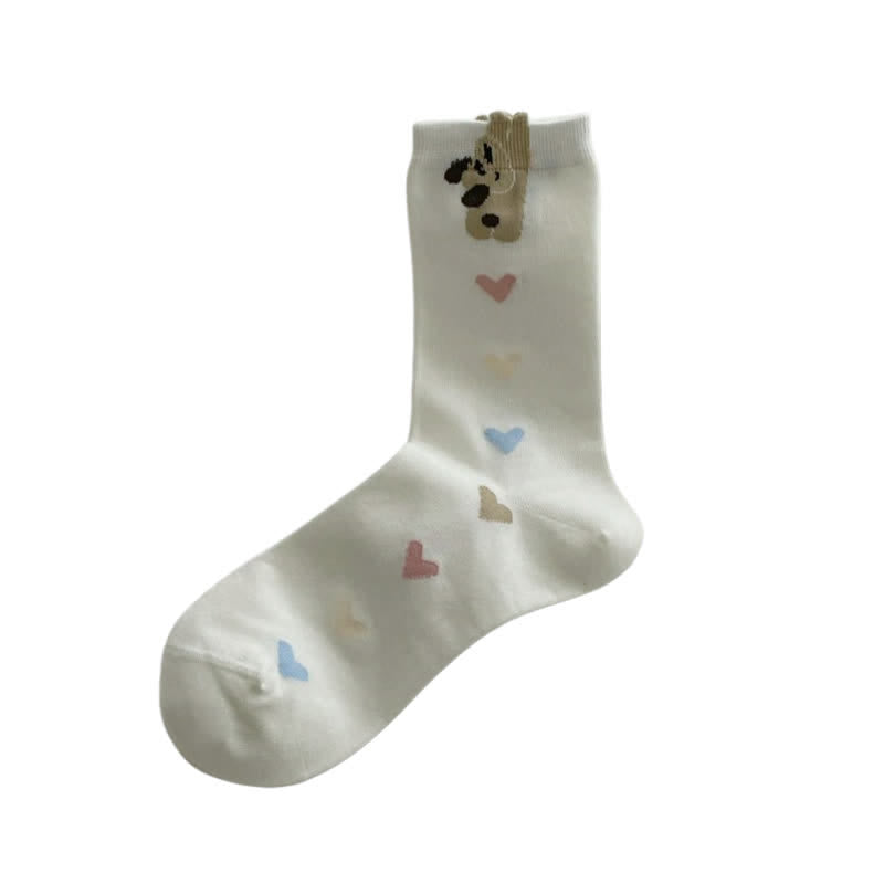 Plusock Cute Pattern Heart Socks(5 Pairs) - image 6