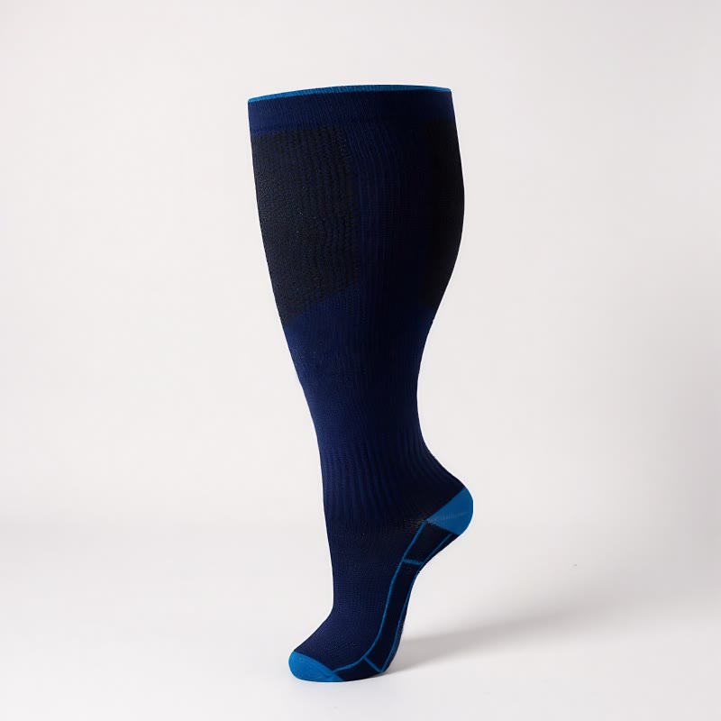 Plusock Plus Size Classic Solid Compression Socks - image 14