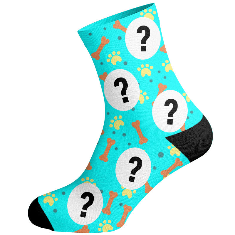 Plusock Bone Paw Print Dog Face Custom Socks - image 16
