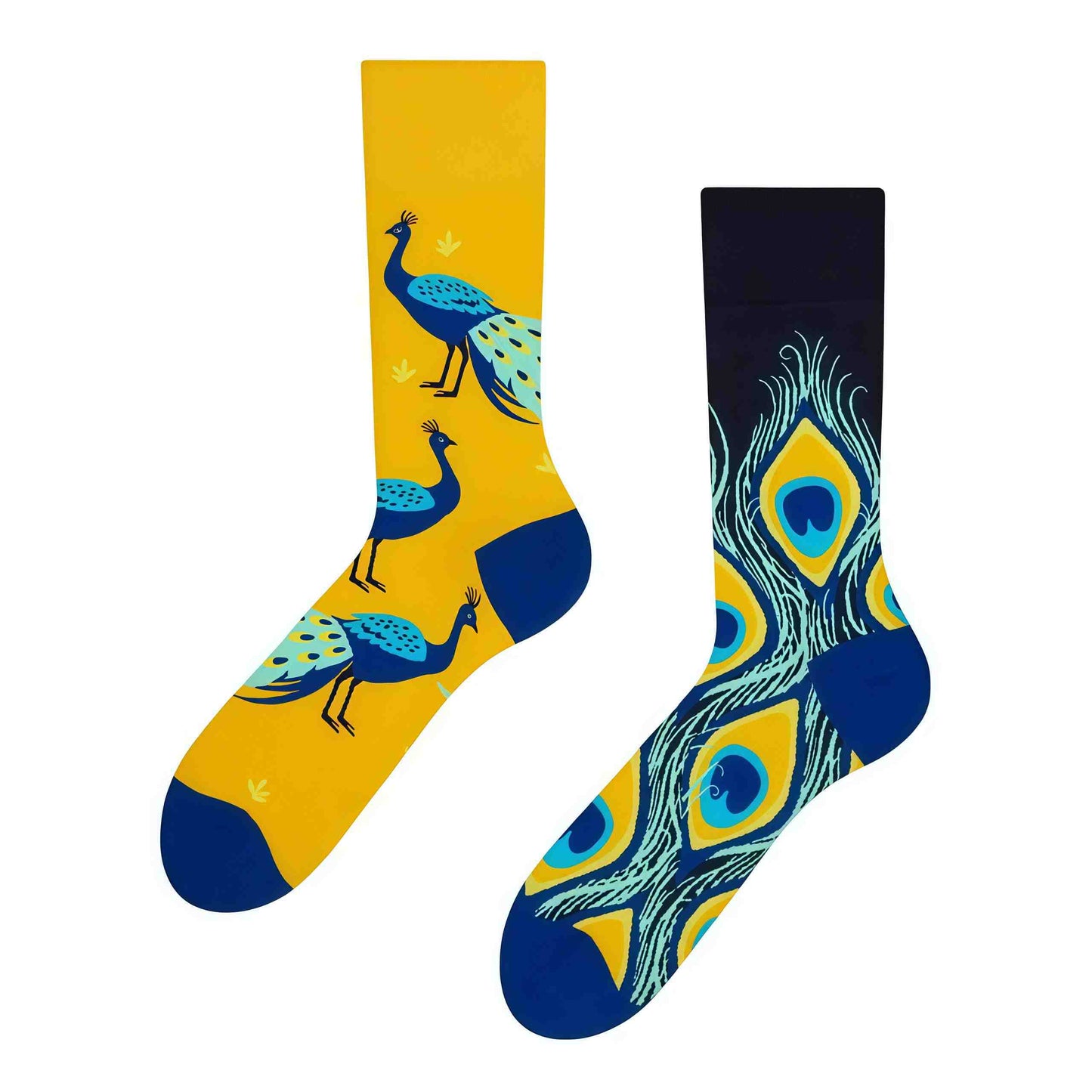 Plusock Colorful Peacock Quarter Socks - image 1