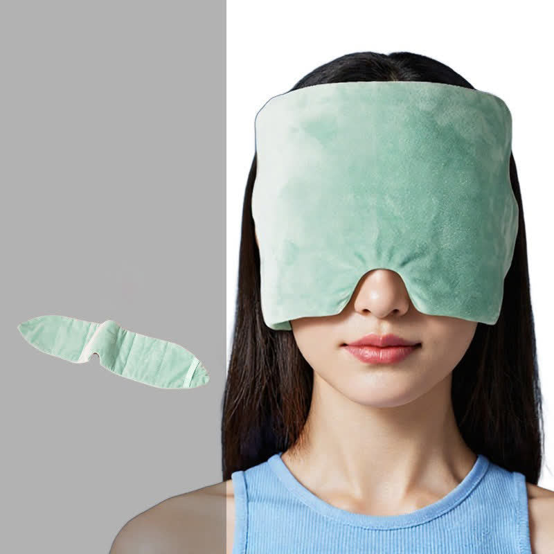 Plusock Adjustable Weighted Plush Sleep Mask - Green - One Size - image 0