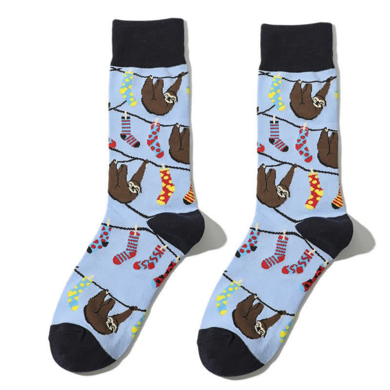 Plusock Sloth Grip Quarter Socks(3 Pairs) - Blue - EU38-45(US5-11) - image 3