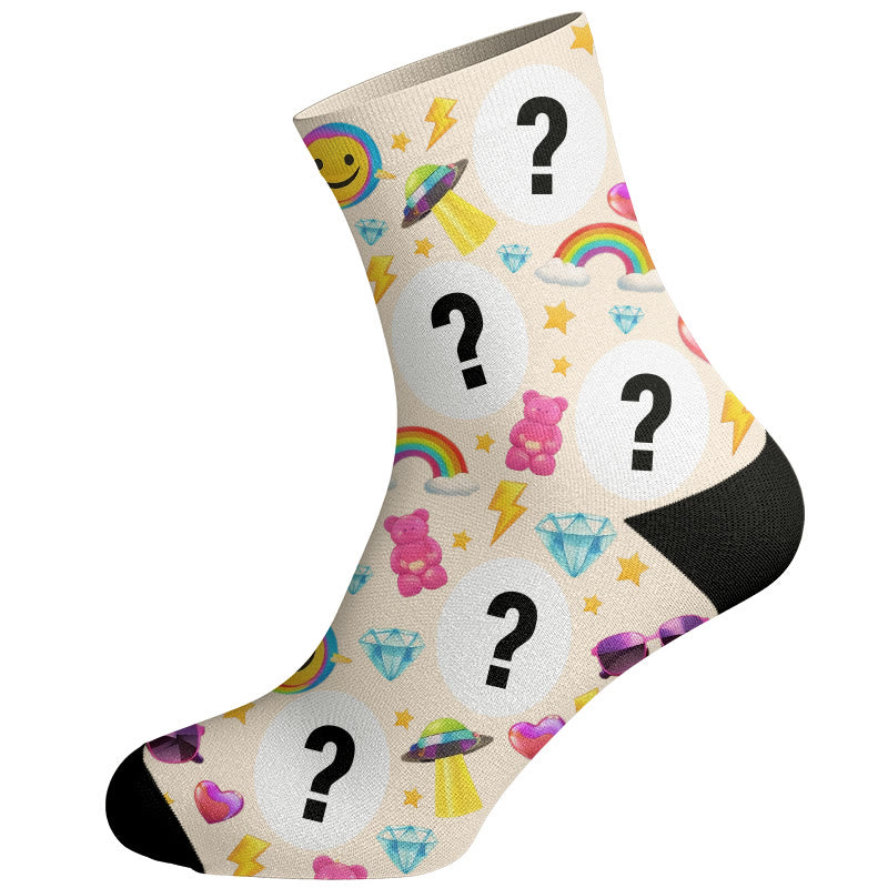 Plusock Funny Pattern Custom Face Socks - image 2