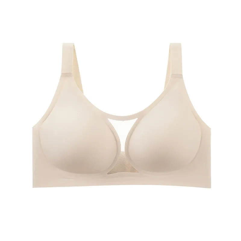 Plusock Comfort Mesh Wireless Bra - Nude - 48 - F - image 3