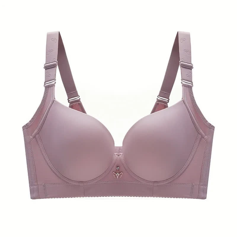 Plusock Seamless Soft Underwire Bra - Pink - 48 - D - image 7