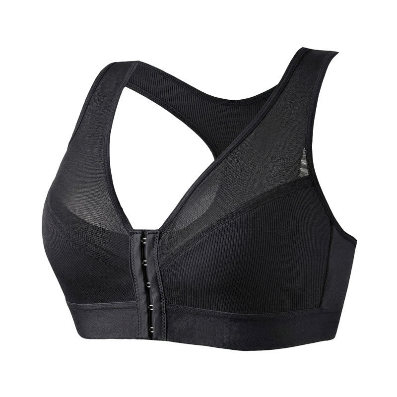 Plusock Front Closure Wireless Bra - Black - 2XL - image 11