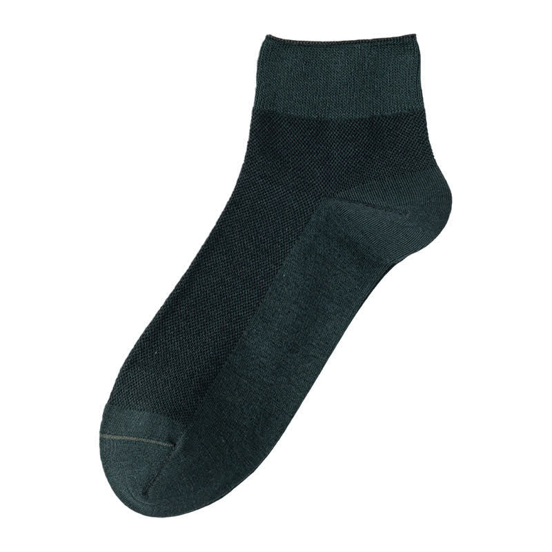 Plusock Breathable Cotton Quater Socks(3 Pairs) - Army Green - EU39-44(US6.5-9.5) - image 7