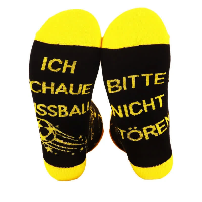 Plusock Soccer Slogan Quarter Socks(2 Pairs) - Yellow - EU38-44(US5-10) - image 10