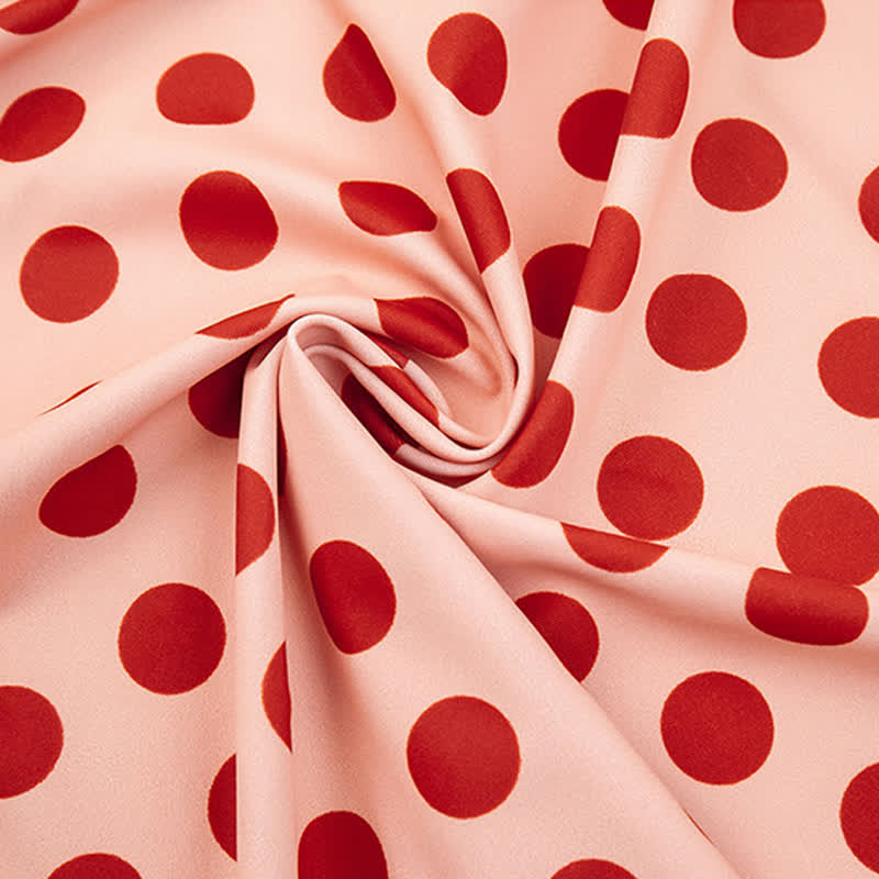 Plusock Blush Polka Dot Skirted Swimwear - image 9