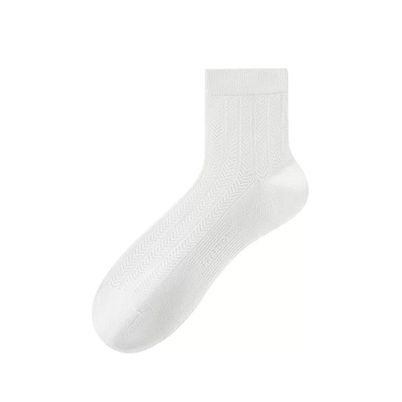 Plusock Sheer Herringbone Quarter Socks(4 Pairs) - image 8