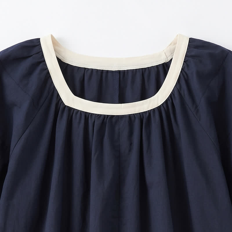 Plusock Contrast Trim Relaxed Everyday Blouse - image 11