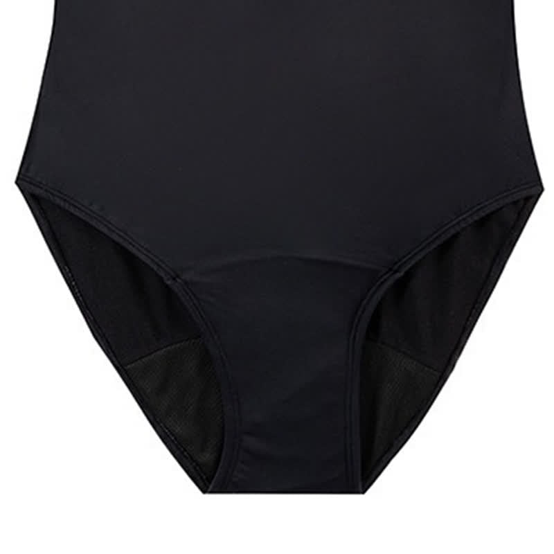 Plusock Minimalist Black One-Piece Swimsuit - image 4