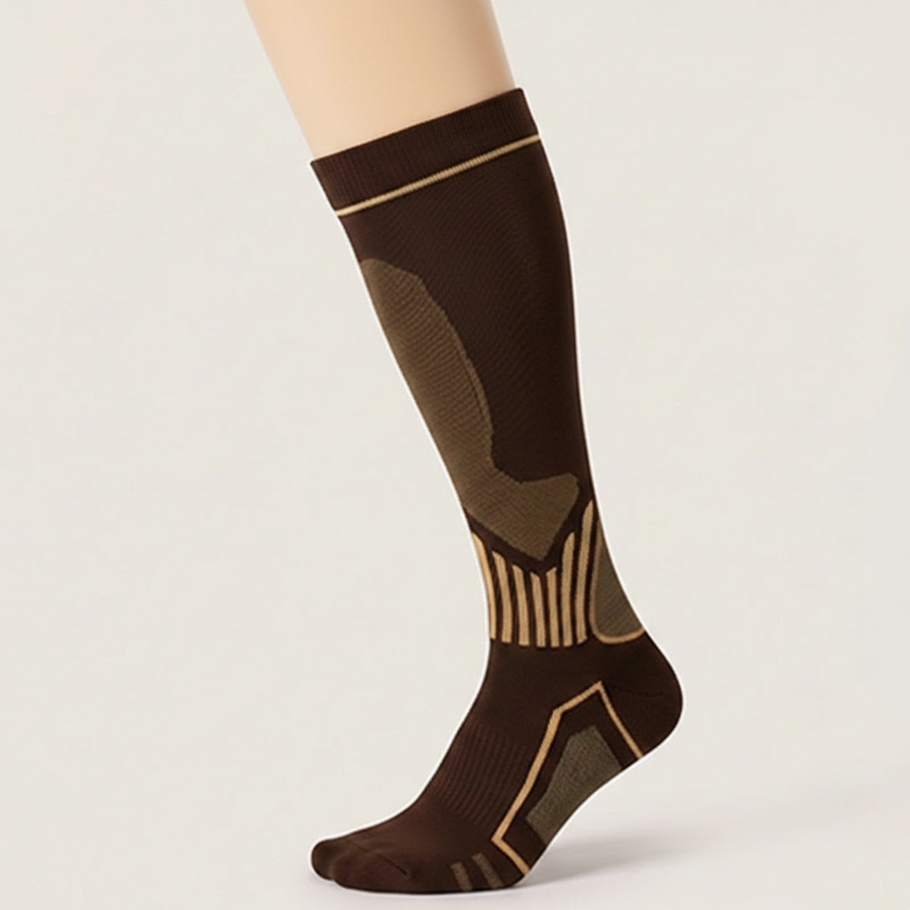Plusock Ribbed Contrast Compression Socks(6 Pairs) - image 6